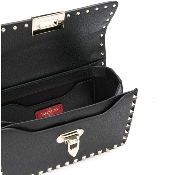 Valentino Garavani Rockstud Shoulder Bag in Black - Picture 3 of 15
